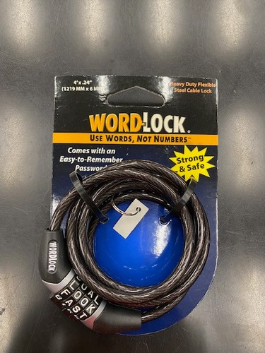 Wordlock 24 black - 4', x
