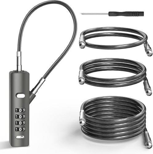 Digit combination cable lock - 4-digit,